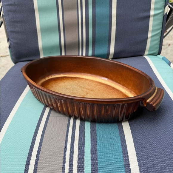 Ceramic partenopee oven casserole dish brown made in Italy - Picture 7 of 8